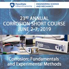 The Penn State University Corrosion Short Course 2019